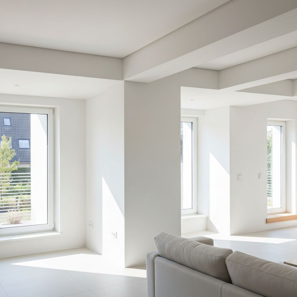 Professional wall plastering finish